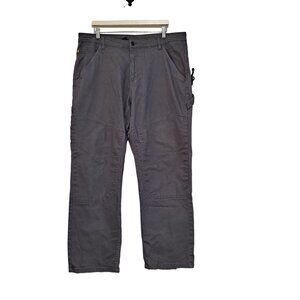 Caterpillar CAT Cargo Pants Men Size 38 x 32 Carpenter Utility Tool Pockets Gray